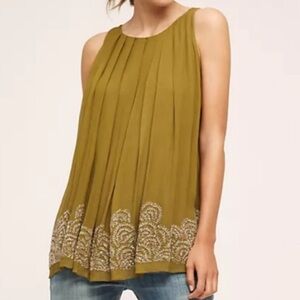 Anthropologie NOT SO SERIOUS Leda Swing Tank 2